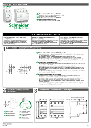 Image of Resi9 - RCCB - ID - R9Rooo - Instruction Sheet