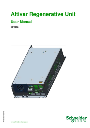 Image of Altivar Regenerative Unit - User Manual : ATVRU75N4, ATVRD15N4