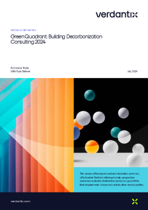 Image of Verdantix Green Quadrant: Building Decarbonization Services, 2024