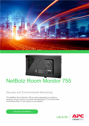 Image of NetBotz Room Monitor 755 Brochure