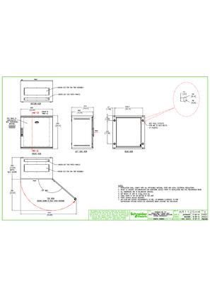 的映像 AR112SH4 - NetShelter WX 12U Single hinged Wall-mount Enclosure 600mm Wide x400mm Deep
