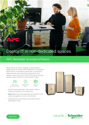 Image of APC NetShelter Soundproof Racks