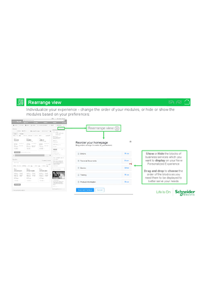 Image of New Digital Experience - Rearrange View & Quicklin