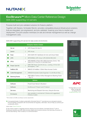 Image of Nutanix Reference Designs 42U and 24U 230V