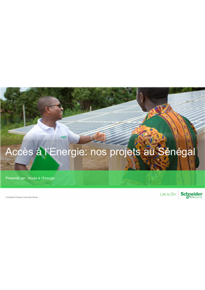 L'Accès à l'Energie au Sénégal