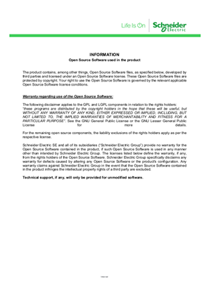 Bild von License Information: Open Source Software used in the product. CCT501801