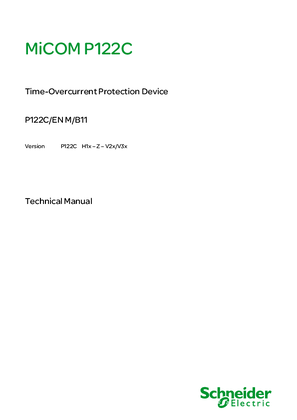 Image of MiCOM P122C, Manual (global file) P122C/EN M/B11