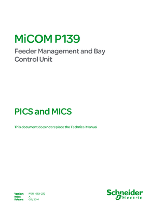 Image of MiCOM P139, IEC -103 & IEC 61850