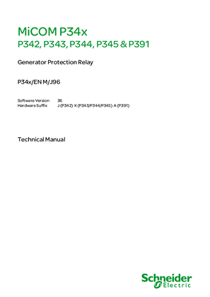 Image of MiCOM P34x, Manual (global file) P34x/EN M/J96_36__JKA