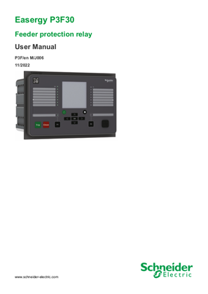 Image of Easergy P3F30 User Manual