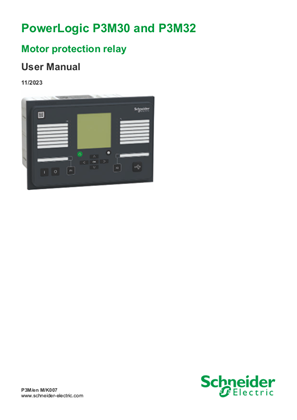 Image of PowerLogic P3M30 and P3M32 User Guide
