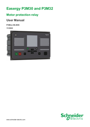 Imagine a Easergy P3M30 and P3M32 User Manual