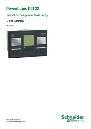 Görüntüsü PowerLogic P3T32 User Manual