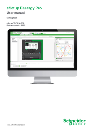 Image of eSetup Easergy Pro Setting Tool User manual