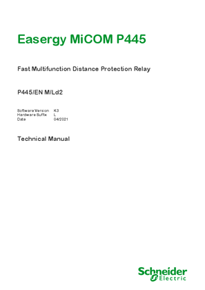 Image of Easergy MiCOM P445, Manual (global file) P445_EN_M_Ld2__K3__L