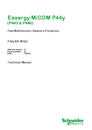 Imagen de Easergy MiCOM P44y, Manual (global file) P44y_EN_M_Oi3__K7__M