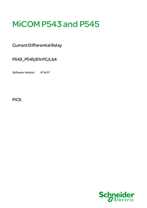Image of MiCOM P54x, IEC 61850 PICS & MICS