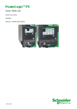Image of PowerLogic P5 Protection Relay Communication Manual