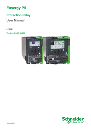 Image of Easergy P5, User Manual (global file), P5_EN_M_33C