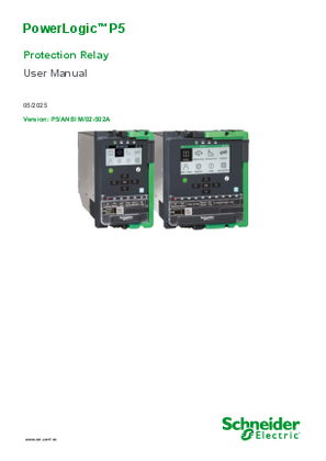 Image of PowerLogic P5 Protection Relay User Manual ANSI