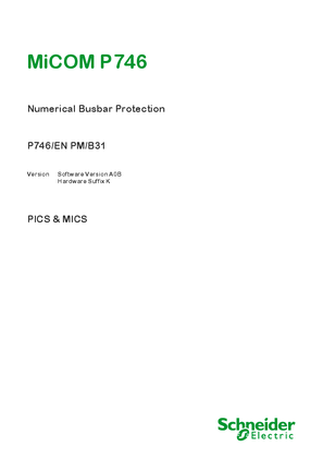 Image of MiCOM P746, IEC 61850 PICS & MICS & ADL