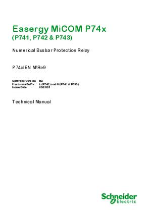 Image of MiCOM P740, Manual (global file) P740/EN M/Re9_B2__LM