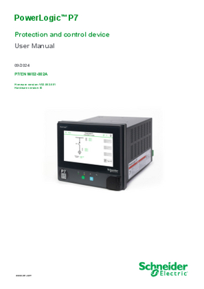 Gambar dari PowerLogic P7 Protection and Control Device User Manual