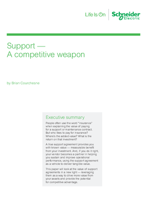 Image of Support - A competitive weapon