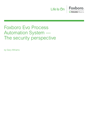 Image of Foxboro Evo Process Automation System - The security perspective