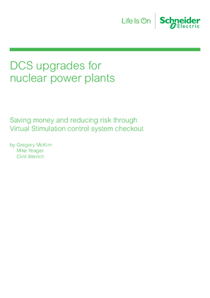 Image of DCS upgrades for nuclear power plants. Saving money and reducing risk through Virtual Stimulation control system checkout.