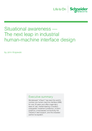 Slika linije Situational awareness - The next leap in industrial human-machine interface design