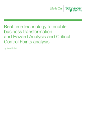 Image of Real-time technology to enable business transformation and Hazard Analysis and Critical Control Points analysis