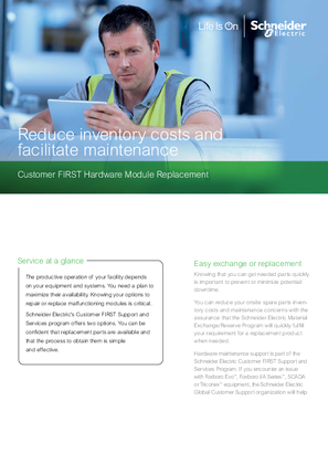 Image of Reduce inventory costs andfacilitate maintenance, Customer FIRST Hardware Module Replacement