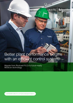 Image of Migrate from Rockwell PLCs to future-ready Modicon technology and receive better plant performance.