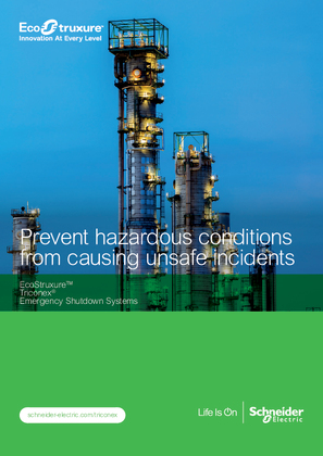 Image of EcoStruxure™ Triconex® - Emergency Shutdown Systems brochure