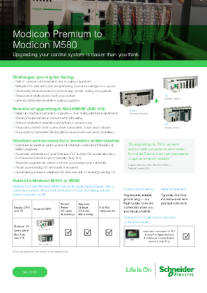 Image of Migrating Modicon Premium to Modicon M580