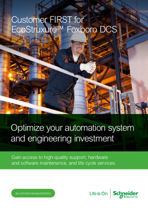 Image of Customer FIRST for EcoStruxure™ Foxboro DCS - brochure