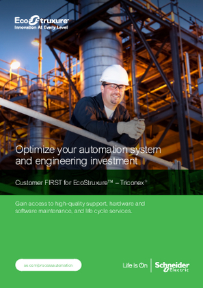 Image of Customer FIRST for EcoStruxure™ - Triconex® - brochure