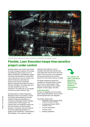 Image of Flexible, Lean Execution keeps time-sensitive project under controL