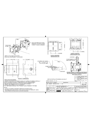 Installation Drawing and Mounting for ATS Remote Annunciator - 1 CH