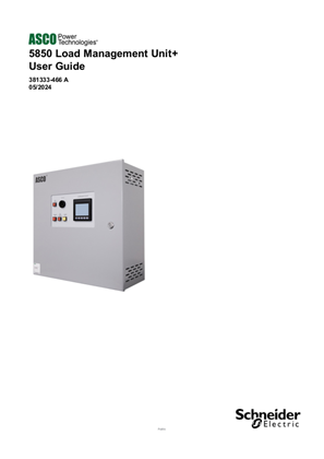 Imagen de Operator's Manual | ASCO 5850 Load Management Unit+ U | 381333-466 A