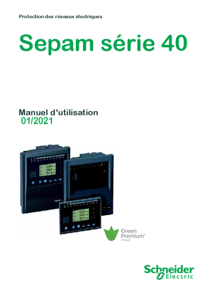 Image of Sepam série 40, manuel d'utilisation
