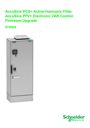 Imagen de AccuSine PCS+, PCSn, PFV+ Firmware Release 003.000.002
