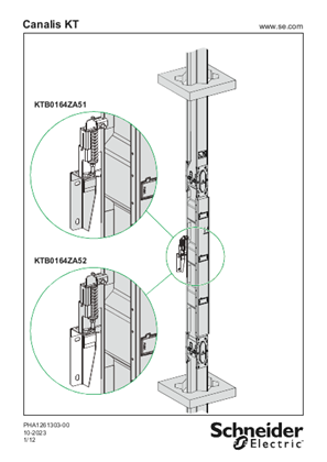 Podoba osebe IS KT VERTICAL FIXING BRACKET H74 TO 164 - Instruction Sheet