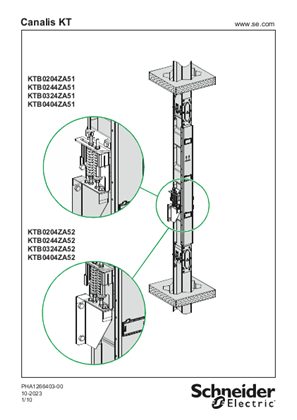 Slika linije IS KT VERTICAL FIXING BRACKT H204 TO 404 - Instruction Sheet