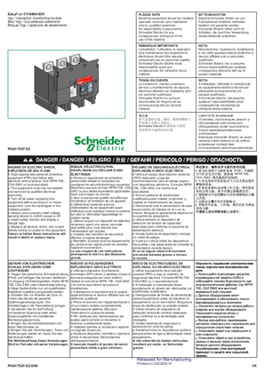 Paveikslas EasyPact CVS400-630 Vigi Insulation Monitoring Module Instruction Sheet