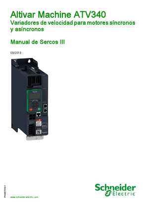 Imagen de ATV340 Manual de Sercos III (EcoStruxure™ Machine Expert)