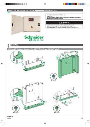 Image of Acti9 - 250 A Incoming Kit - instruction sheet