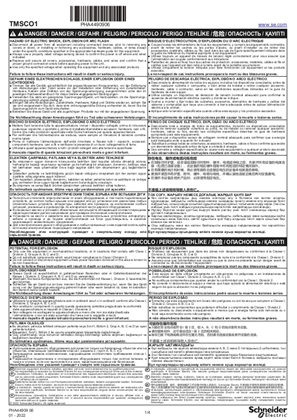 Imagen de TMSCO1 CANopen Smart Communication Module, hoja de instrucciones