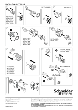 的映像 Thalassa PLM General Instruction for external handle with barrel & key